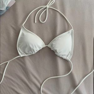 White Shein Bikini Top